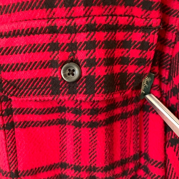 WOOLRICH COTTON HEAVYWEIGHT BRAWNY BUFFALO PLAID FLANNEL SHACKET UNISEX SIZE M - Picture 2 of 10